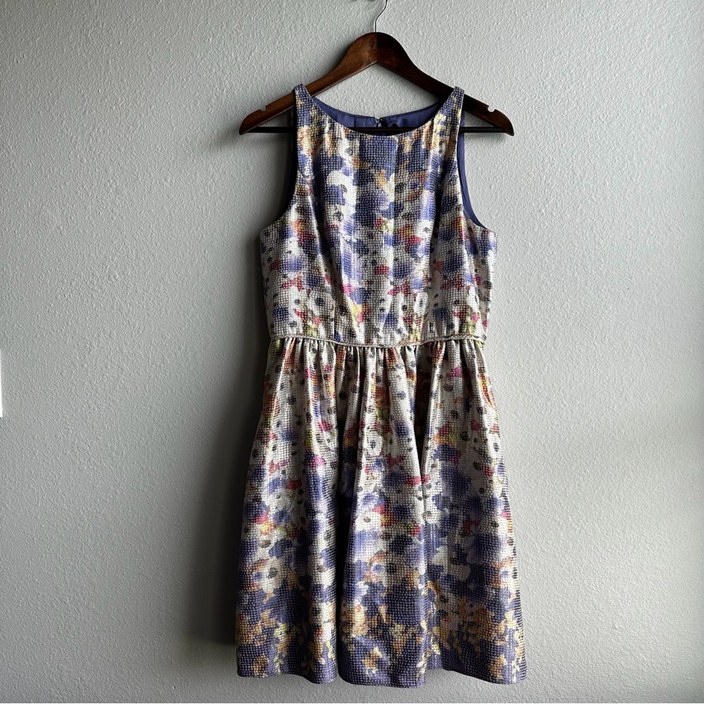 Adrianna Papell Sleeveless Floral Fit & Flare Size 10 Lined Dress Party Wedding
